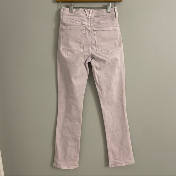 Veronica Beard Carly High-Rise Kick Flare Jeans Lavender Purple - Picture 3 of 9